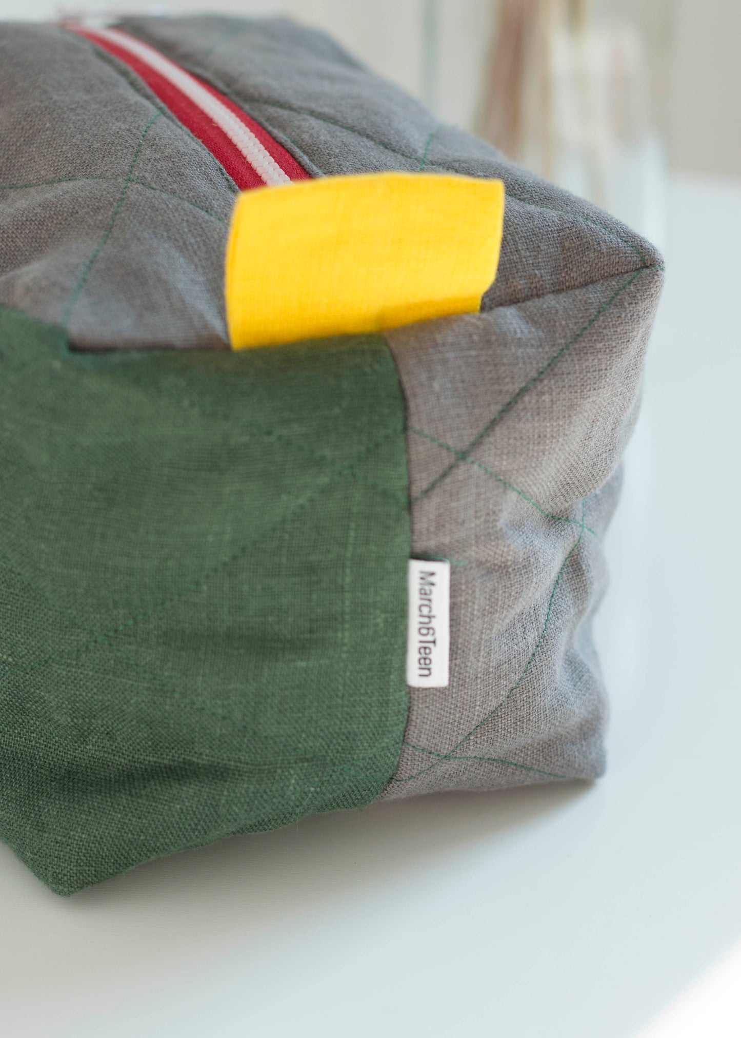 Dark Forest | Linen Quilted Pouch