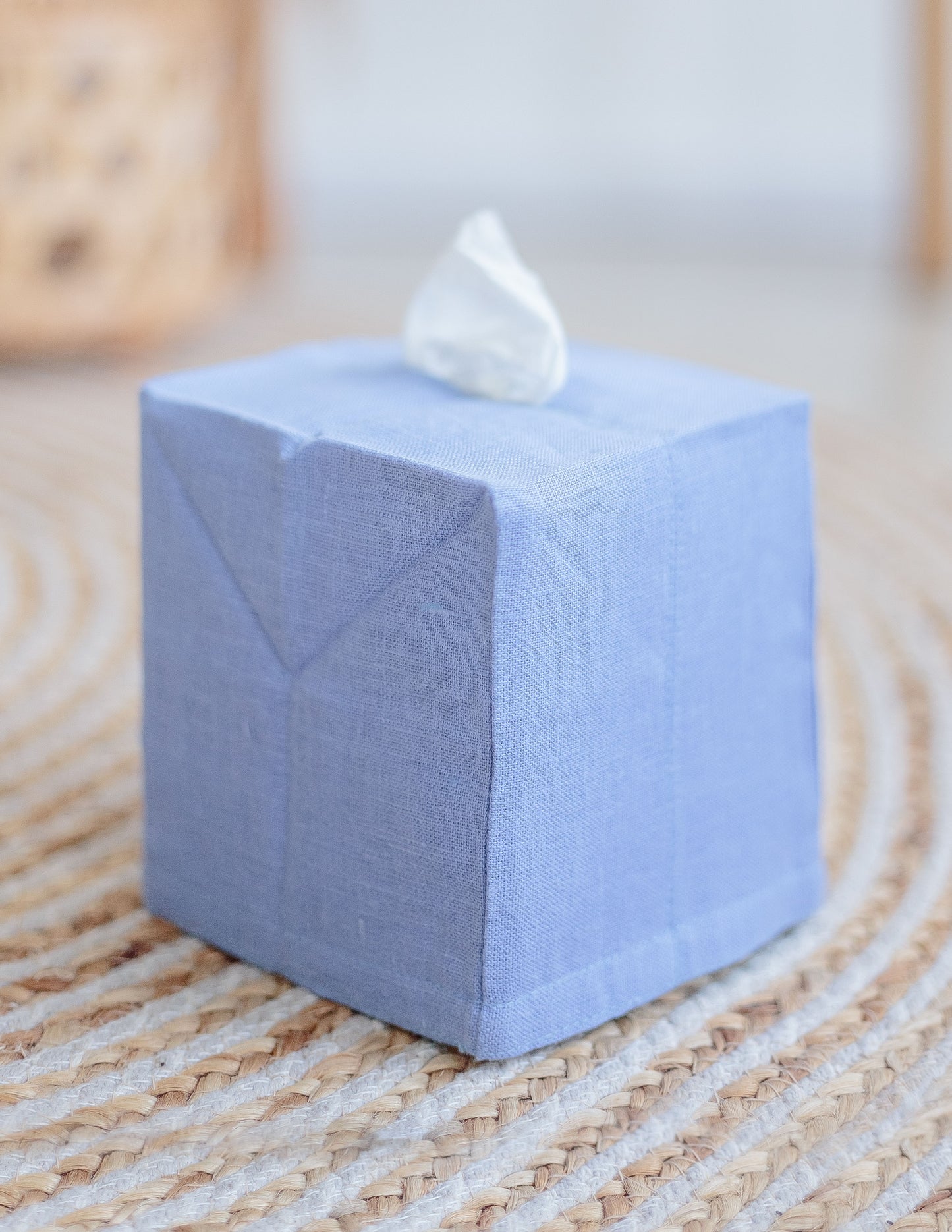 Purple Cornflower Tissue Box Cover