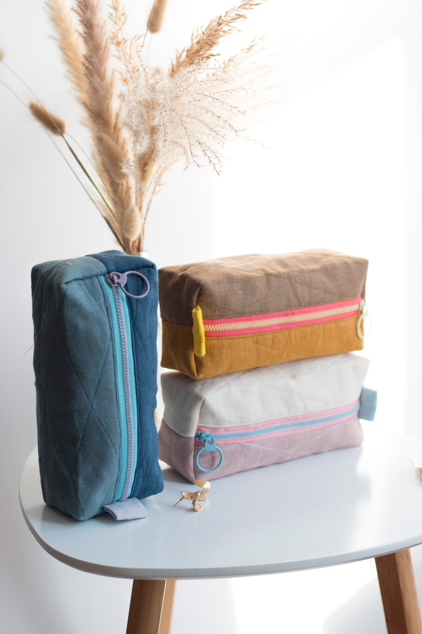 Blue Ocean | Mini Quilted Pouch