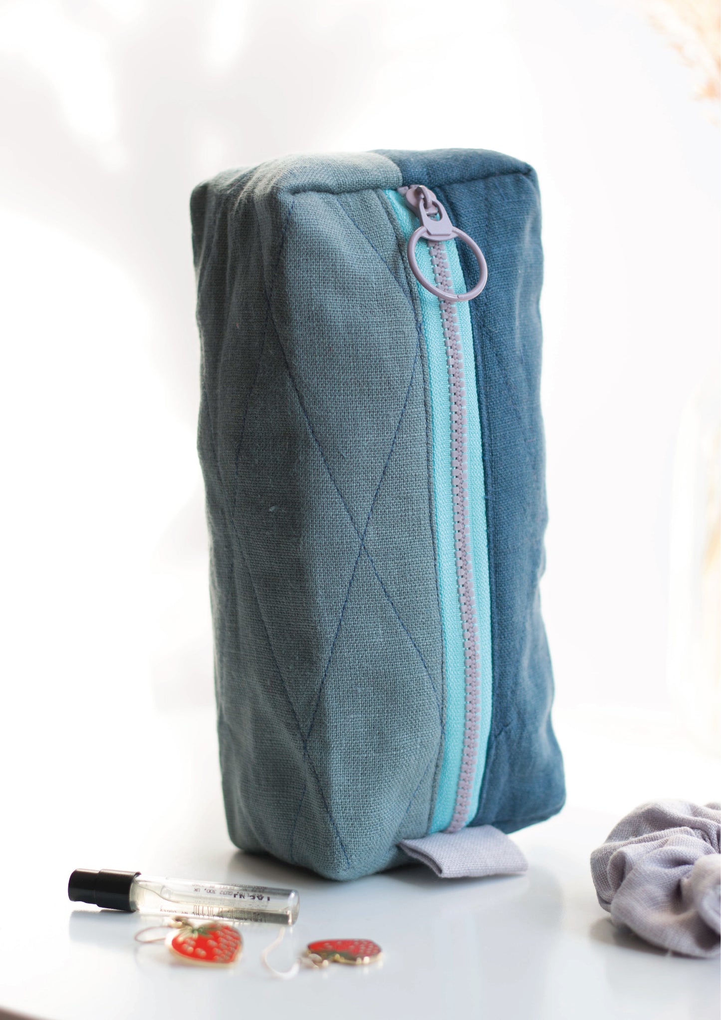 Blue Ocean | Mini Quilted Pouch