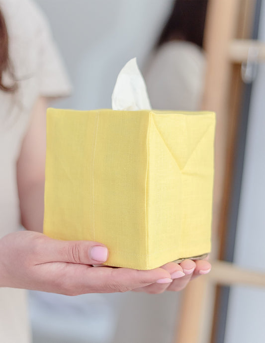 Yellow Lemon Tissue Box Cover