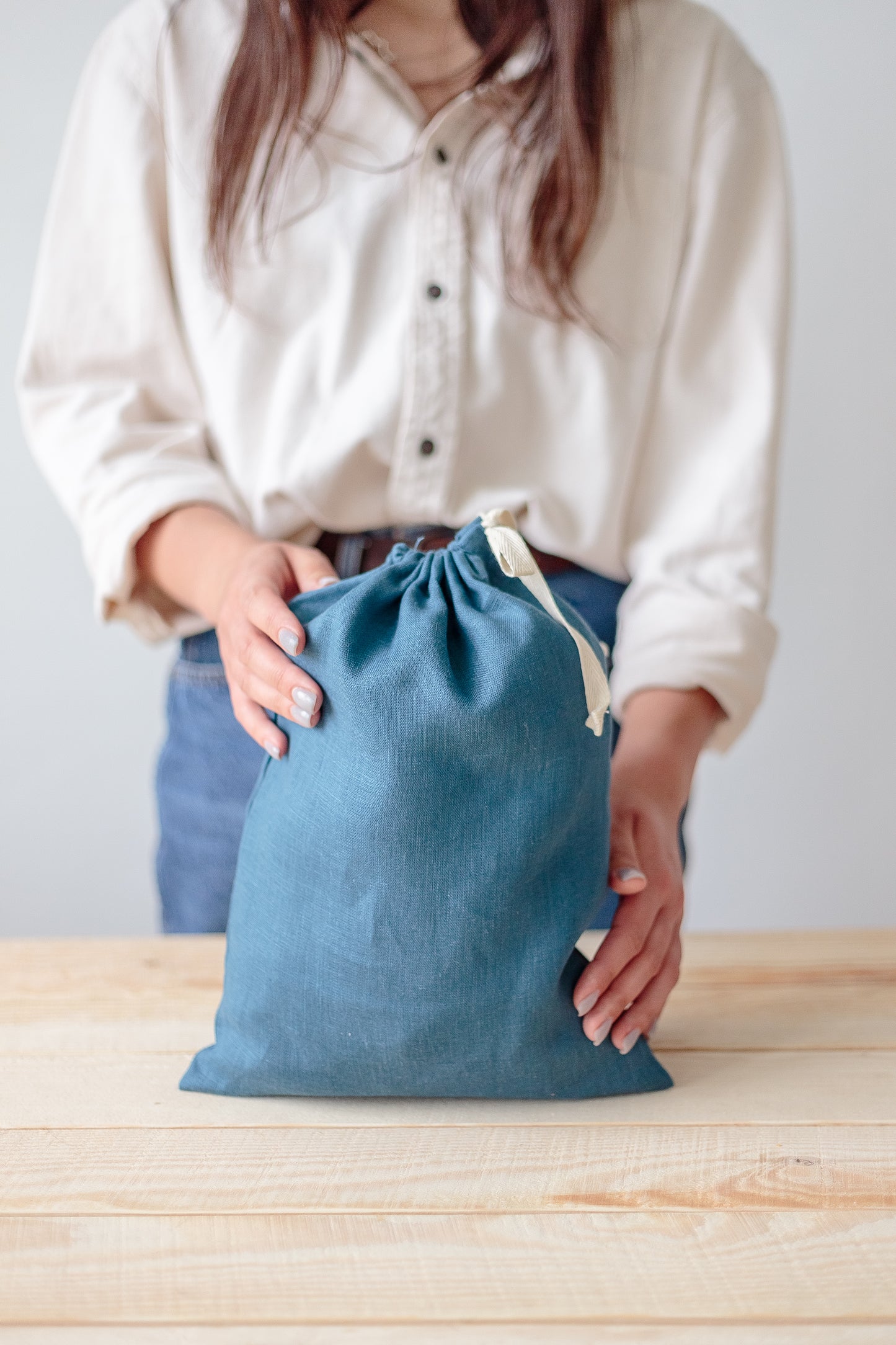 Deep Ocean Linen Storage Bag