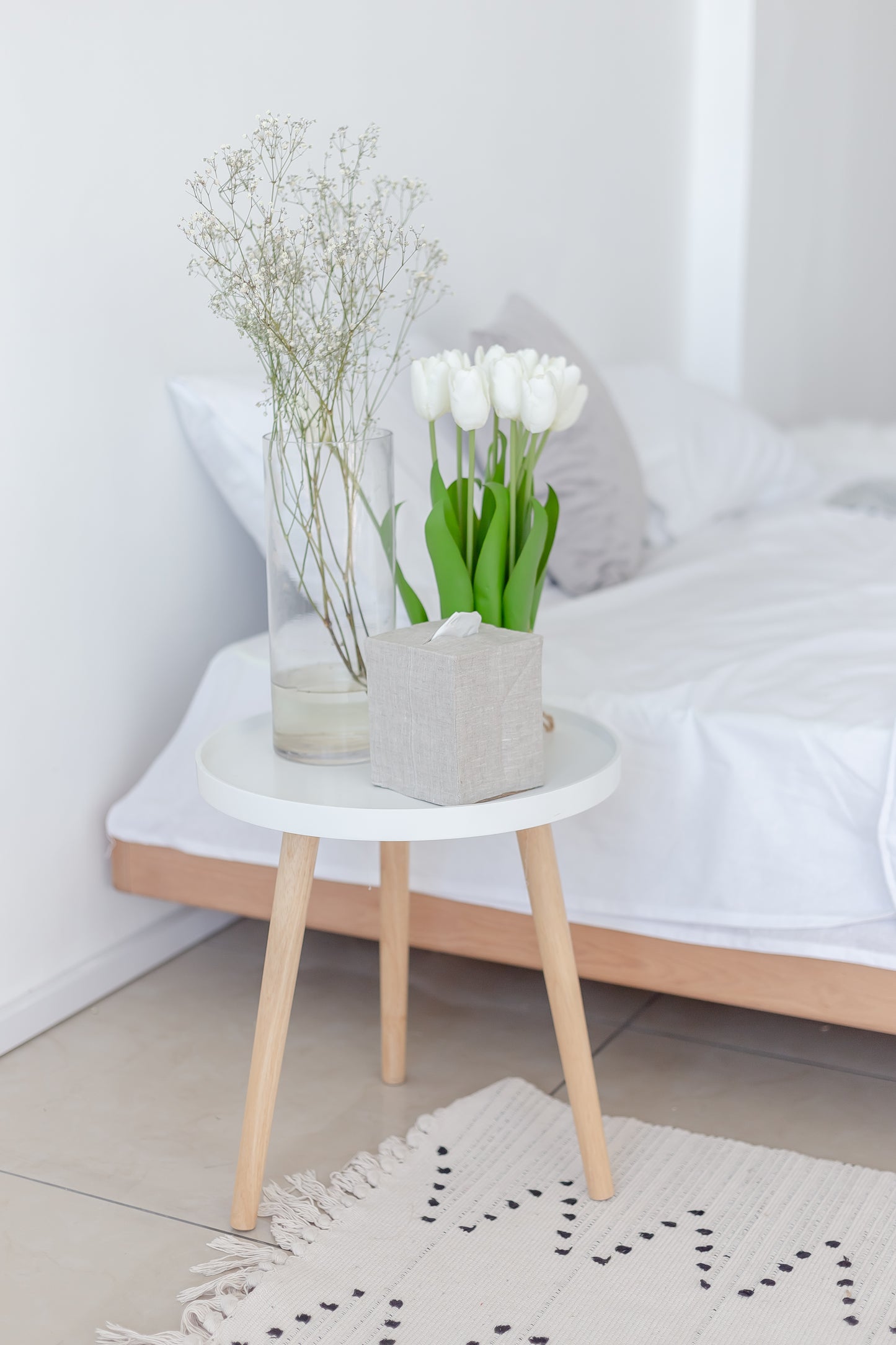 Natural Linen Tissue Box Cover