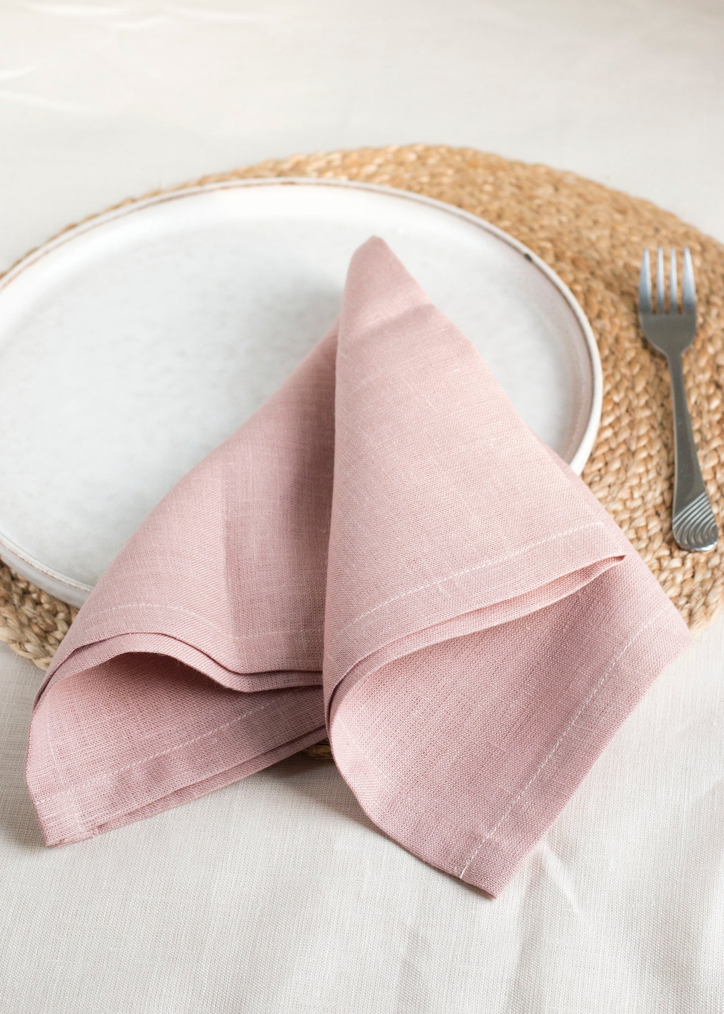 Set of 2 Woodrose Linen Napkins