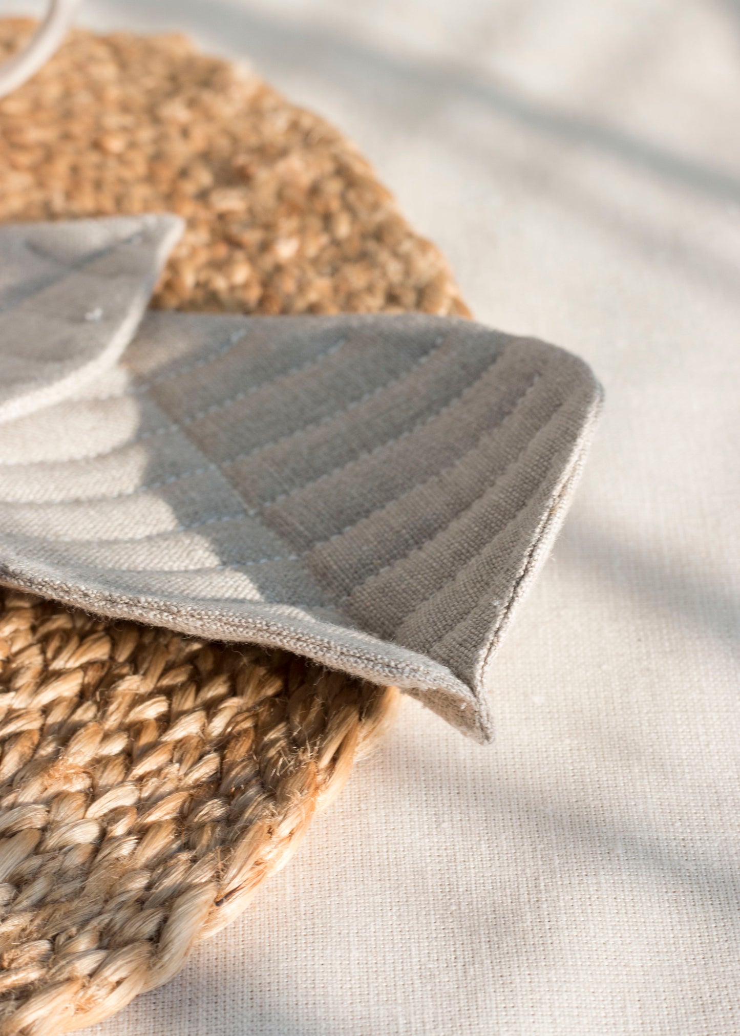 Linen Leaf coaster 