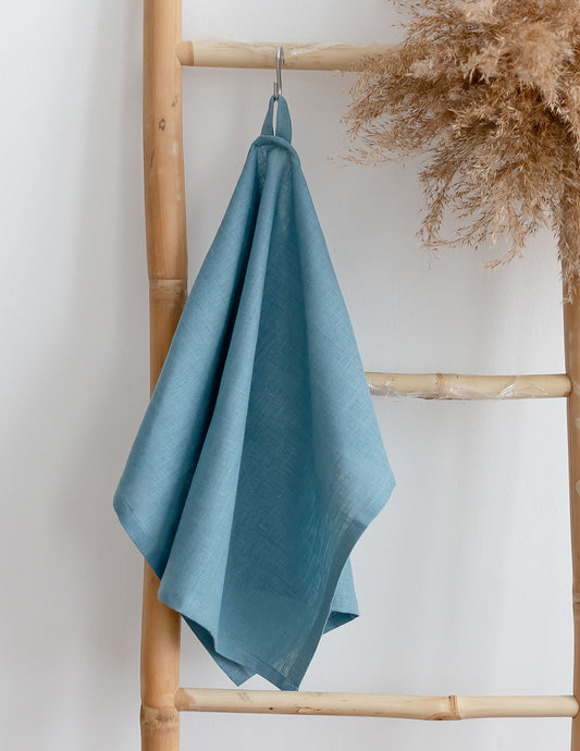 Turqoise Linen Kitchen Towel